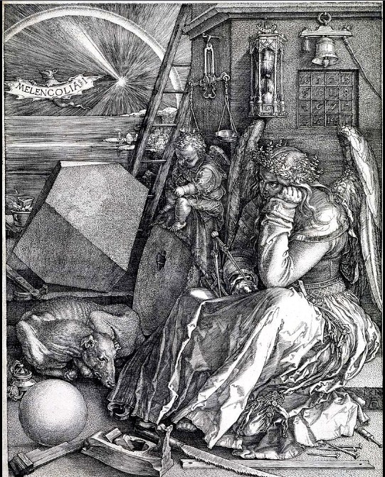 Искусствоведы до сих пор ломают голову, зачем Альбрехт Дюрер изобразил комету на гравюре Меланхолия..jpeg