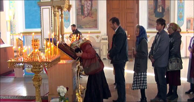 Актюбинскому Свято-Никольскому кафедральному собору подарили икону Пресвятой Богородицы