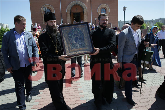В Актобе привезли икону Казанской Божей матери
