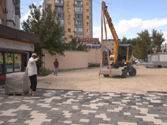 Тротуары в Актобе делают ещё удобнее