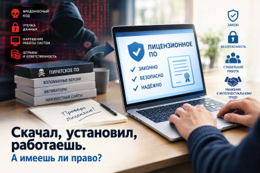 Скачал, установил, работаешь. А имеешь ли право?