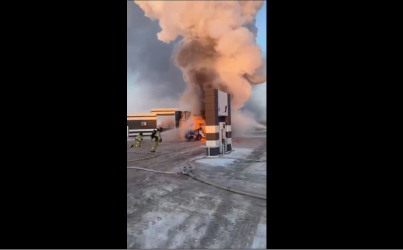 На заправке сгорела «Газель»