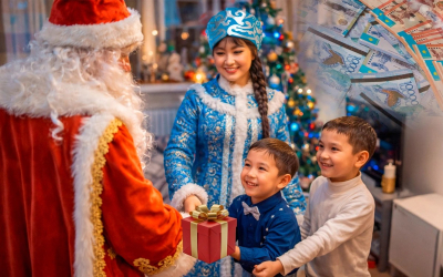 Сколько стоит вызов Деда Мороза и Снегурочки в городах Казахстана